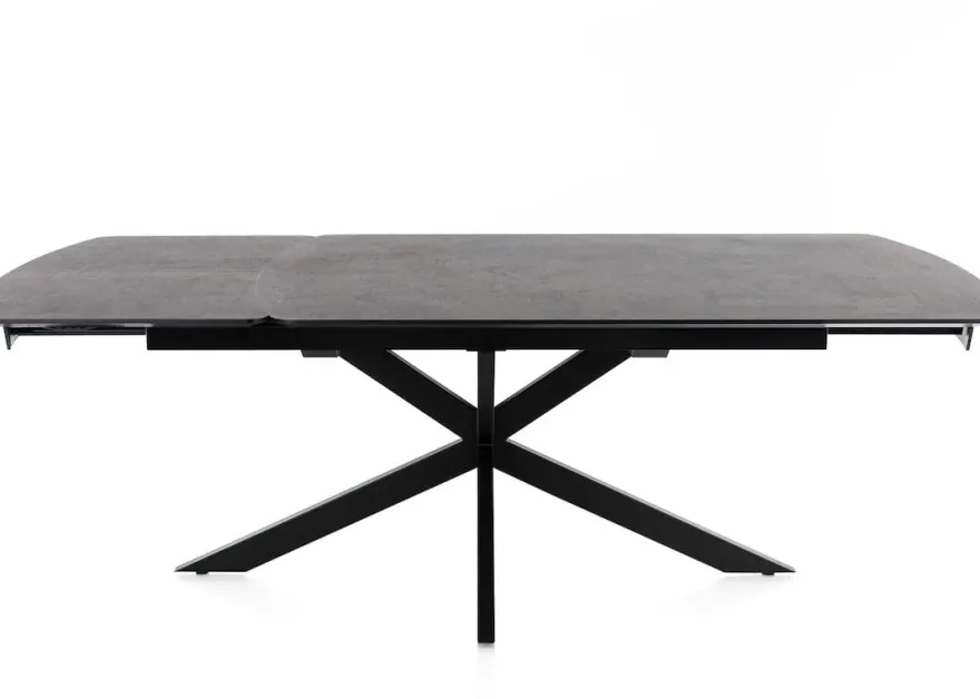 Pavalon, uitschuiftafel 170 (+ 60) x 100 cm - Antraciet