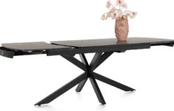 Pavalon, uitschuiftafel 170 (+ 60) x 100 cm - Antraciet