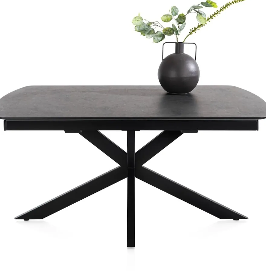 Pavalon, uitschuiftafel 170 (+ 60) x 100 cm - Antraciet