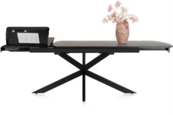 Pavalon, uitschuiftafel 170 (+ 60) x 100 cm - Antraciet