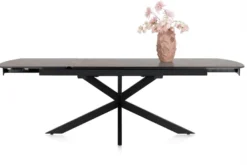 Pavalon, uitschuiftafel 200 (+ 78) x 100 cm - Antraciet