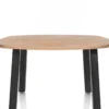 Pavarotti, bartafel 130 x 110 cm (hoogte: 92 cm) - 4-poot - metaal - tafelpoten (4) metaal