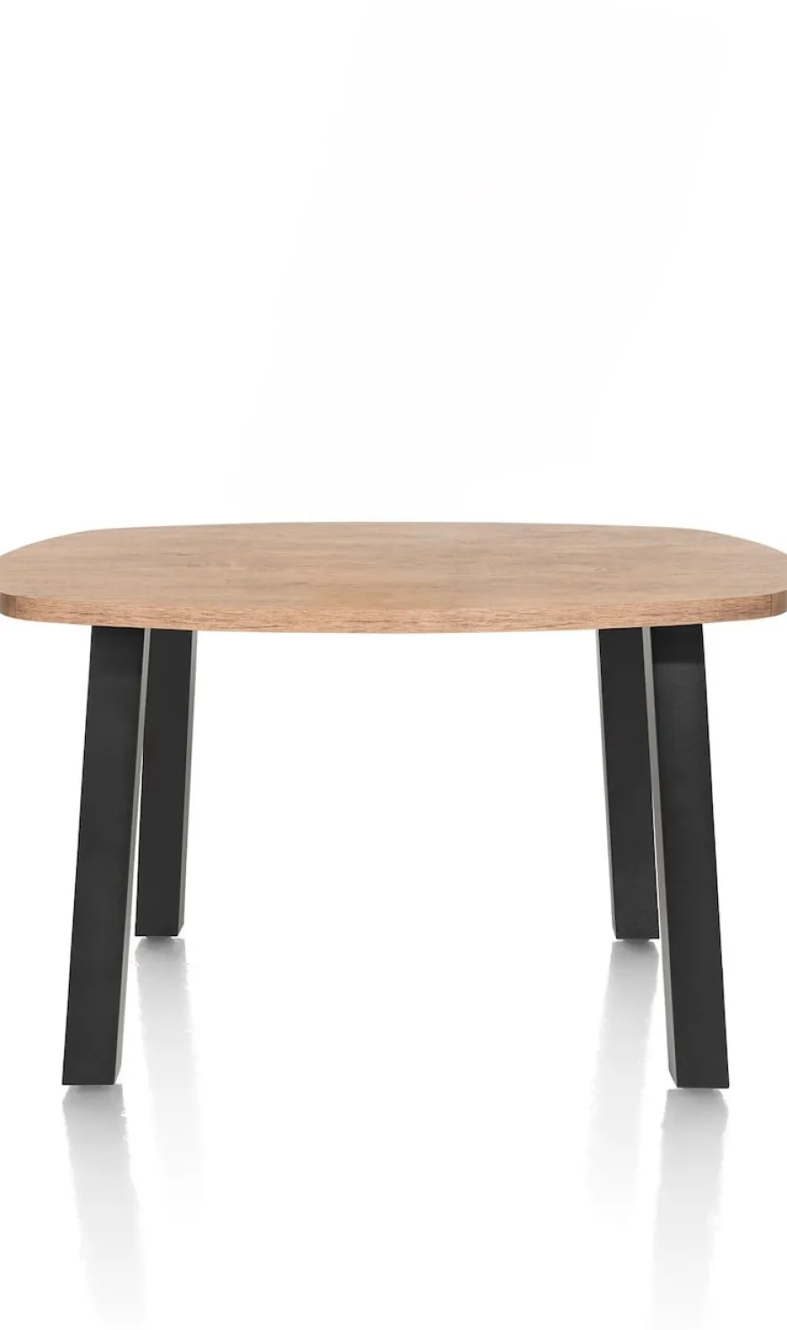 Pavarotti, bartafel 130 x 110 cm (hoogte: 92 cm) - 4-poot - metaal - tafelpoten (4) metaal