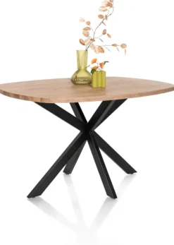 Pavarotti, bartafel 150 x 120 cm (hoogte: 92 cm) - x-poot centraal - metaal - centrale poot metaal