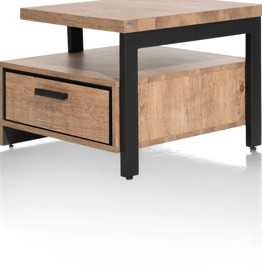 Pavarotti, bijzettafel 60 x 60 cm + 1-lade t&t + 1-niche