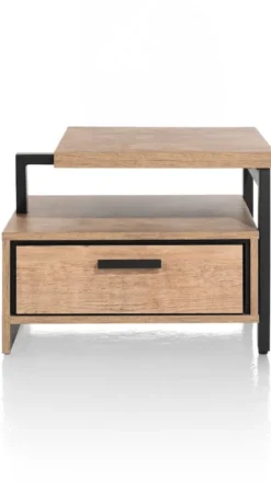 Pavarotti, bijzettafel 60 x 60 cm + 1-lade t&t + 1-niche