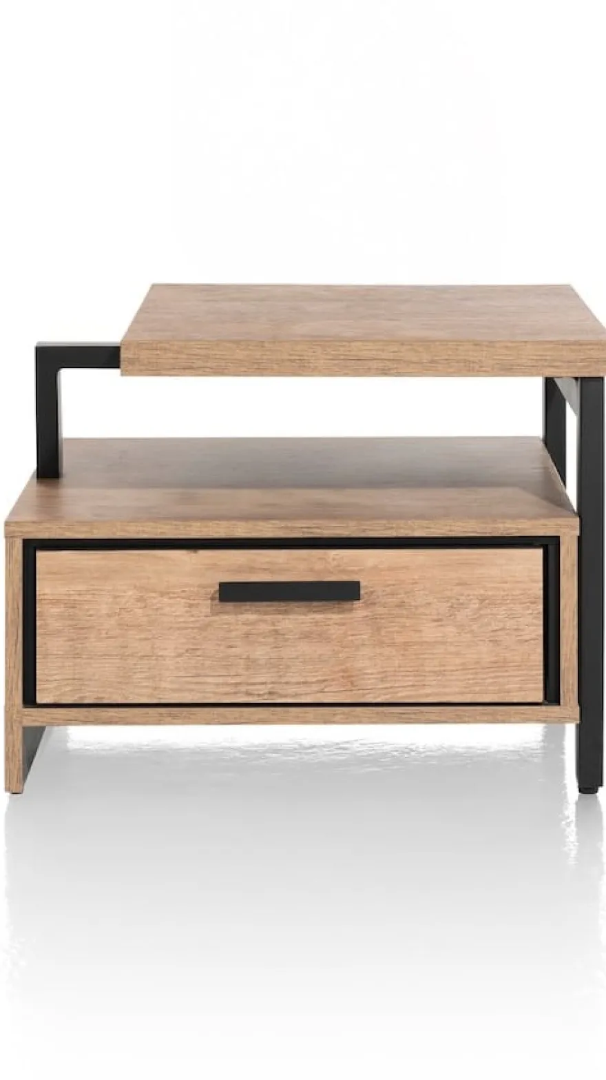 Pavarotti, bijzettafel 60 x 60 cm + 1-lade t&t + 1-niche