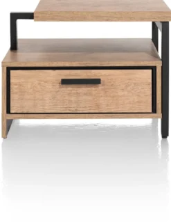 Pavarotti, bijzettafel 60 x 60 cm + 1-lade t&t + 1-niche