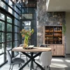 Pavarotti, buffetkast 140 cm - 2-glasdeuren + 1-deur + 2-laden (+ LED)