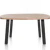 Pavarotti, eetkamertafel 150 x 120 cm - ovaal - 4-poot - metaal - tafelpoten (4) metaal