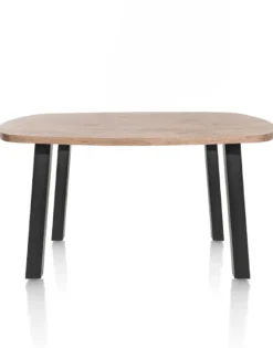 Pavarotti, eetkamertafel 150 x 120 cm - ovaal - 4-poot - metaal - tafelpoten (4) metaal