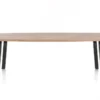 Pavarotti, eetkamertafel 240 x 108 cm - 4-poot - metaal - tafelpoten (4) metaal