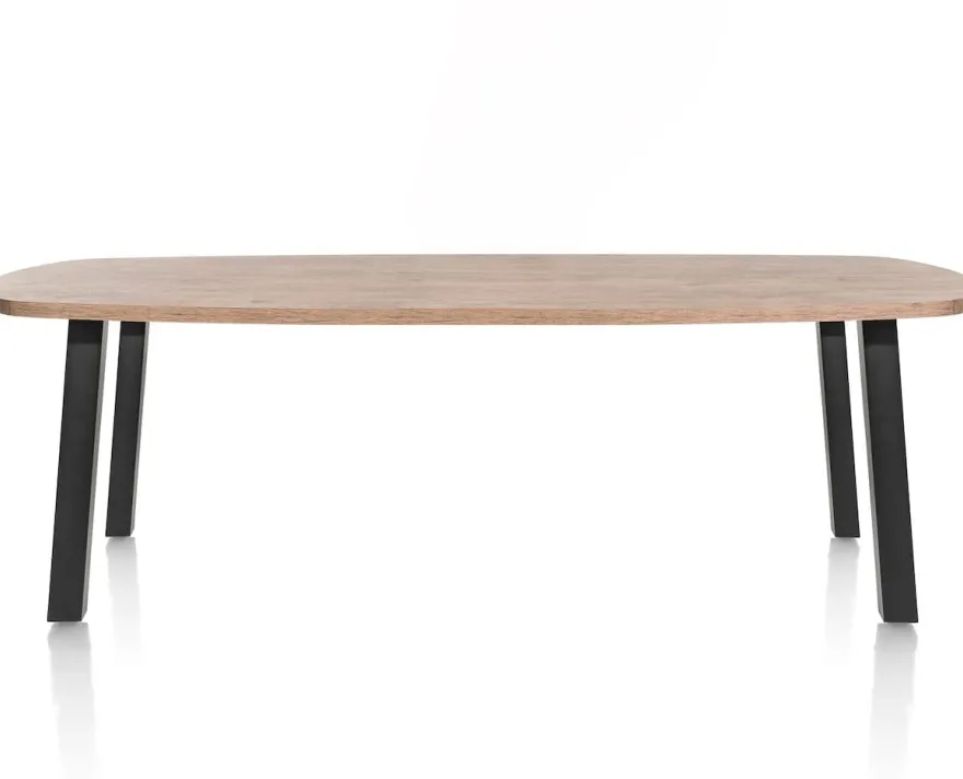Pavarotti, eetkamertafel 240 x 108 cm - 4-poot - metaal - tafelpoten (4) metaal