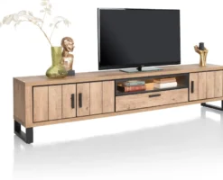 Pavarotti, lowboard 240 cm - 3-deuren + 1-lade + 1-niche (+ LED)