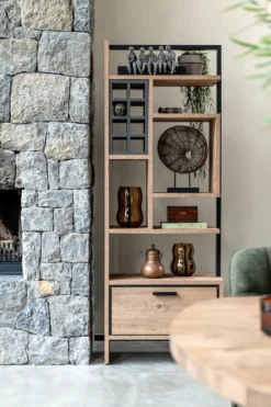Pavarotti, roomdivider 70 cm - 1-lade t&t + 7-niches + 16-wijnvakken