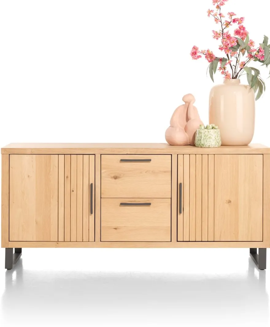 Pavie, dressoir 175 cm - 2-deuren + 2-laden - natural