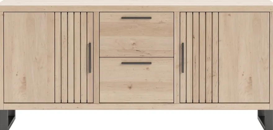 Pavie, dressoir 175 cm - 2-deuren + 2-laden - natural