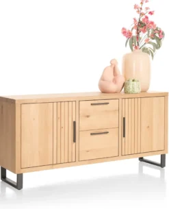Pavie, dressoir 175 cm - 2-deuren + 2-laden - natural