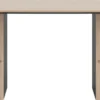 Pavie, eetkamertafel ovaal 210 x 120 cm (houten poot) - castle black