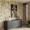 Ravello, dressoir 220 cm - 2-deuren + 3-laden - Basalt