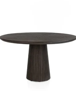 Ravello, eetkamertafel rond 140 cm - Basalt