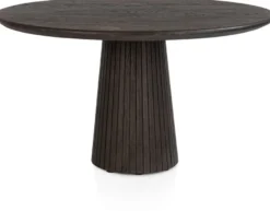Ravello, eetkamertafel rond 140 cm - Basalt