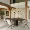 Ravello, eetkamertafel 240 x 120 cm - Basalt