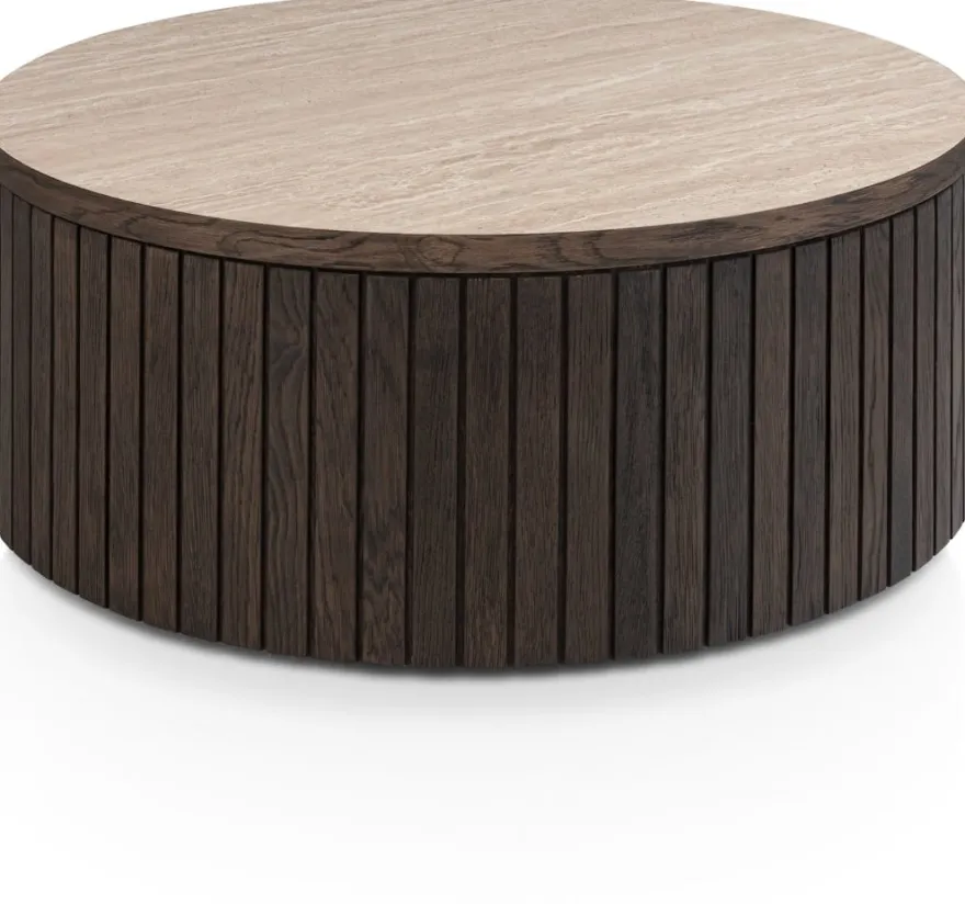 Ravello, salontafel 80 x 80 cm - Basalt
