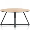 Ridgefield, eetkamertafel ellips 150 x 120 cm - natural
