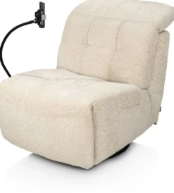 Scooby, TV -fauteuil met telefoonhouder - stof Valencia