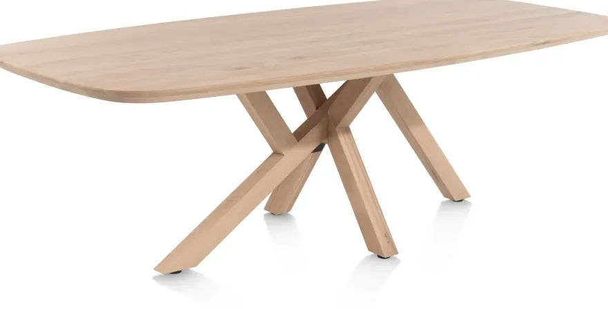 Shimla, eetkamertafel 240 x 120 cm - houten poten