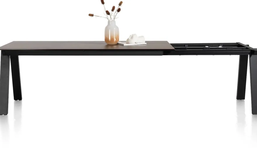 Stanford, uitschuiftafel 140 (+ 60) x 100 cm - Roest