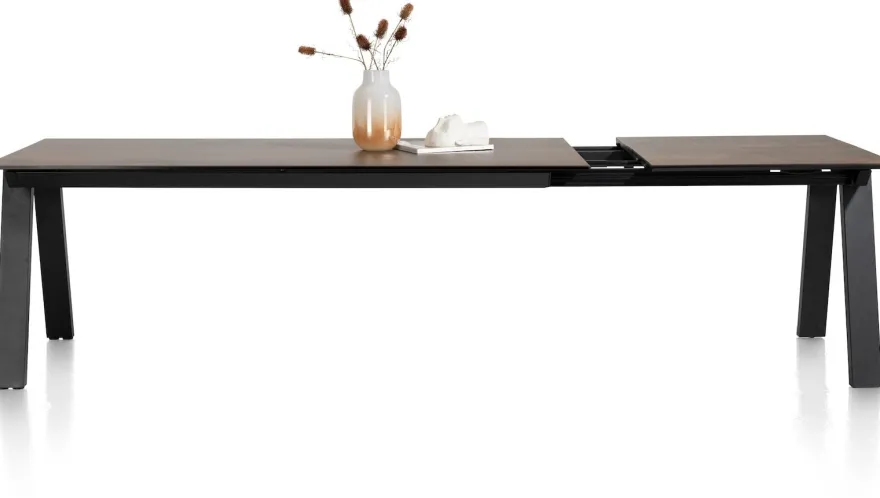 Stanford, uitschuiftafel 140 (+ 60) x 100 cm - Roest