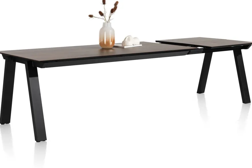 Stanford, uitschuiftafel 140 (+ 60) x 100 cm - Roest