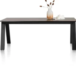 Stanford, uitschuiftafel 140 (+ 60) x 100 cm - Roest