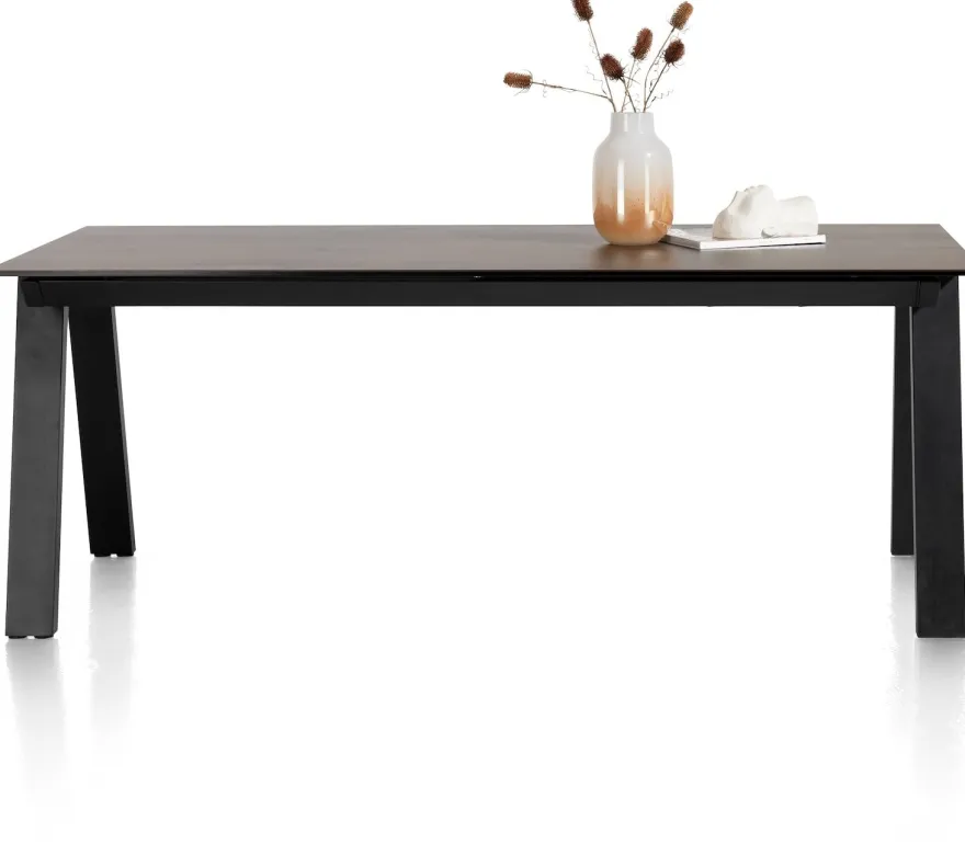 Stanford, uitschuiftafel 140 (+ 60) x 100 cm - Roest