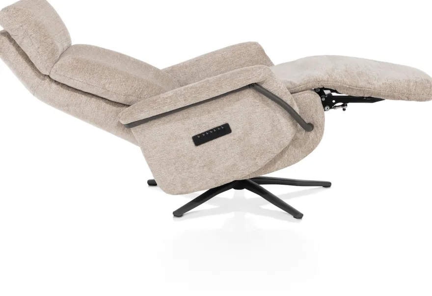 Stelvio, relaxfauteuil - incl. accu - stof Enzo