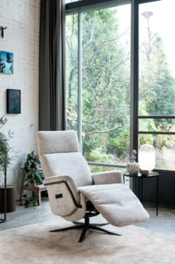 Stelvio, relaxfauteuil - incl. accu - stof Enzo