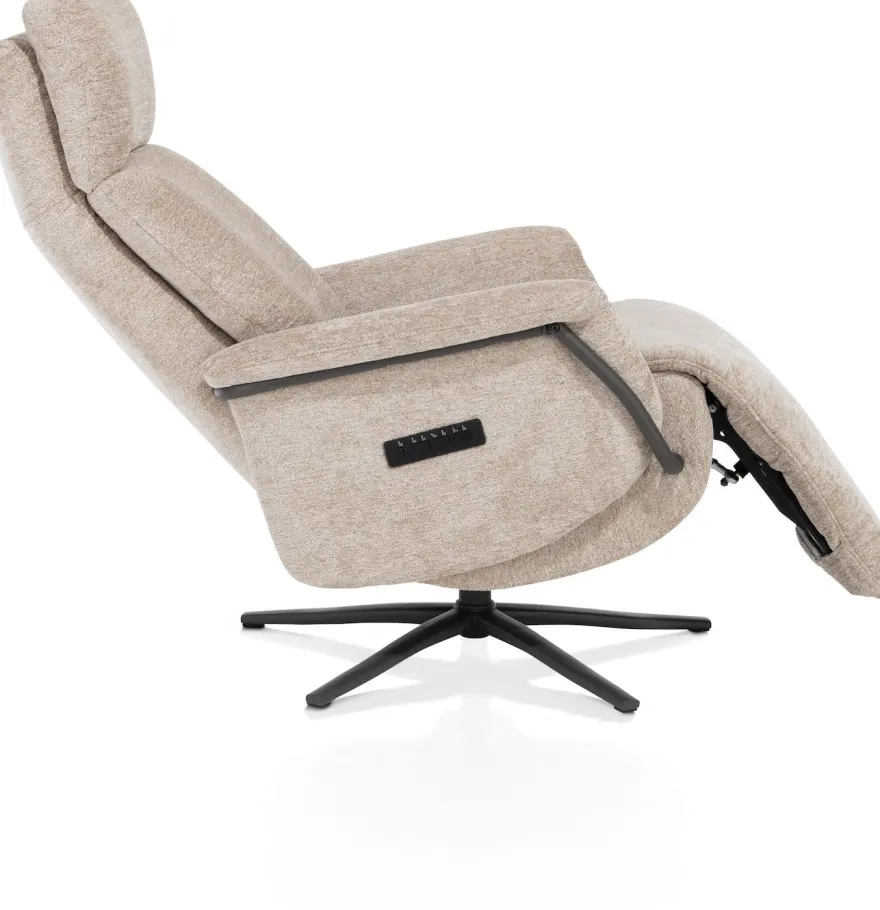 Stelvio, relaxfauteuil - incl. accu - stof Enzo