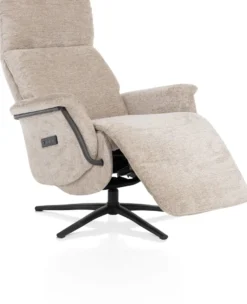 Stelvio, relax-fauteuil - 3-motoren - graphiet poot - elektrische hoofdsteun