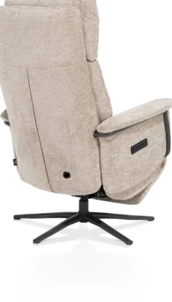 Stelvio, relax-fauteuil - 3-motoren - graphiet poot - elektrische hoofdsteun