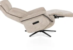 Stelvio, relax-fauteuil - 3-motoren - graphiet poot - elektrische hoofdsteun