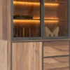 Trapani, buffet 120 cm - 2-glasdeuren + 1-deur + 2-laden (+ LED)