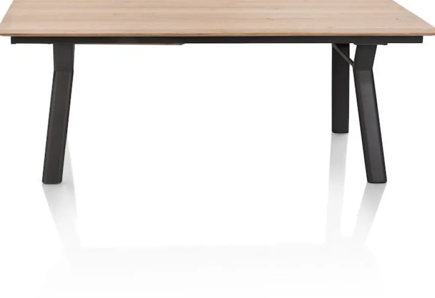 Zamora, uitschuiftafel 210 (+ 80 cm) x 100 cm - metalen poot