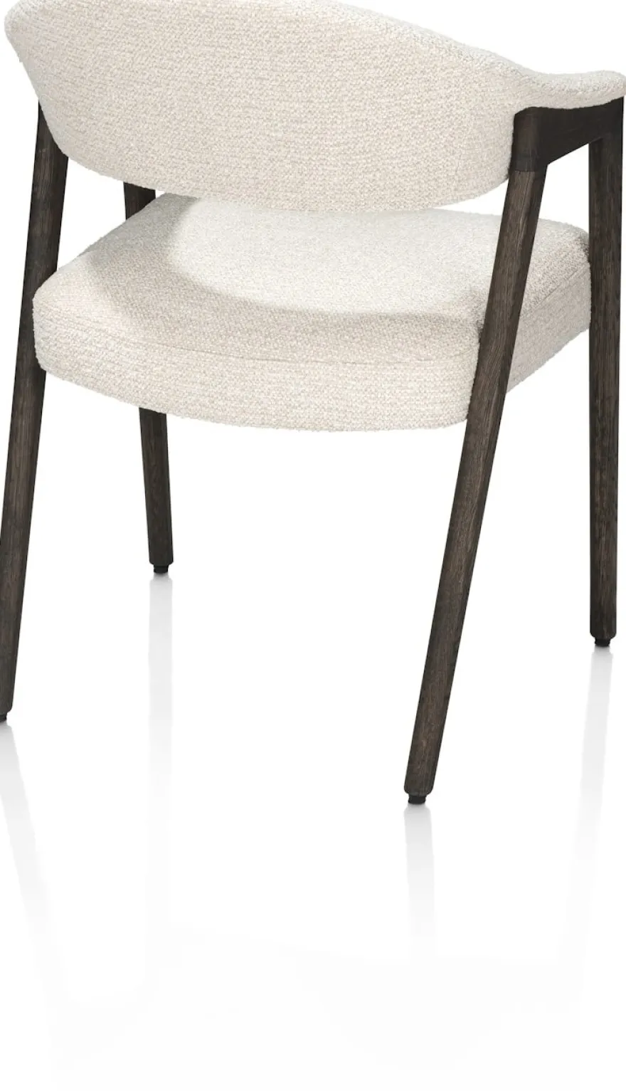 Zaya, Armstoel eiken basalt, stof Sevilla, incl. Nosag - Creme