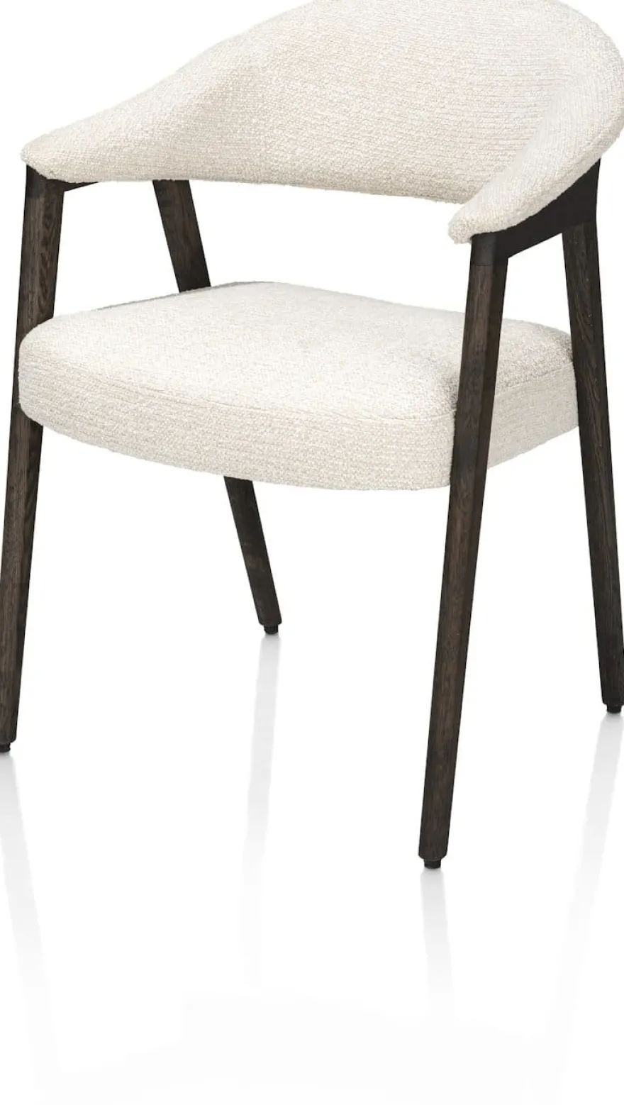 Zaya, Armstoel eiken basalt, stof Sevilla, incl. Nosag - Creme