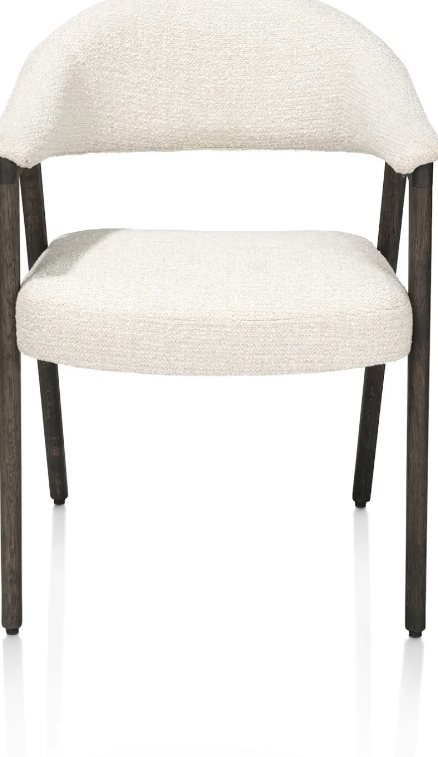 Zaya, Armstoel eiken basalt, stof Sevilla, incl. Nosag - Creme