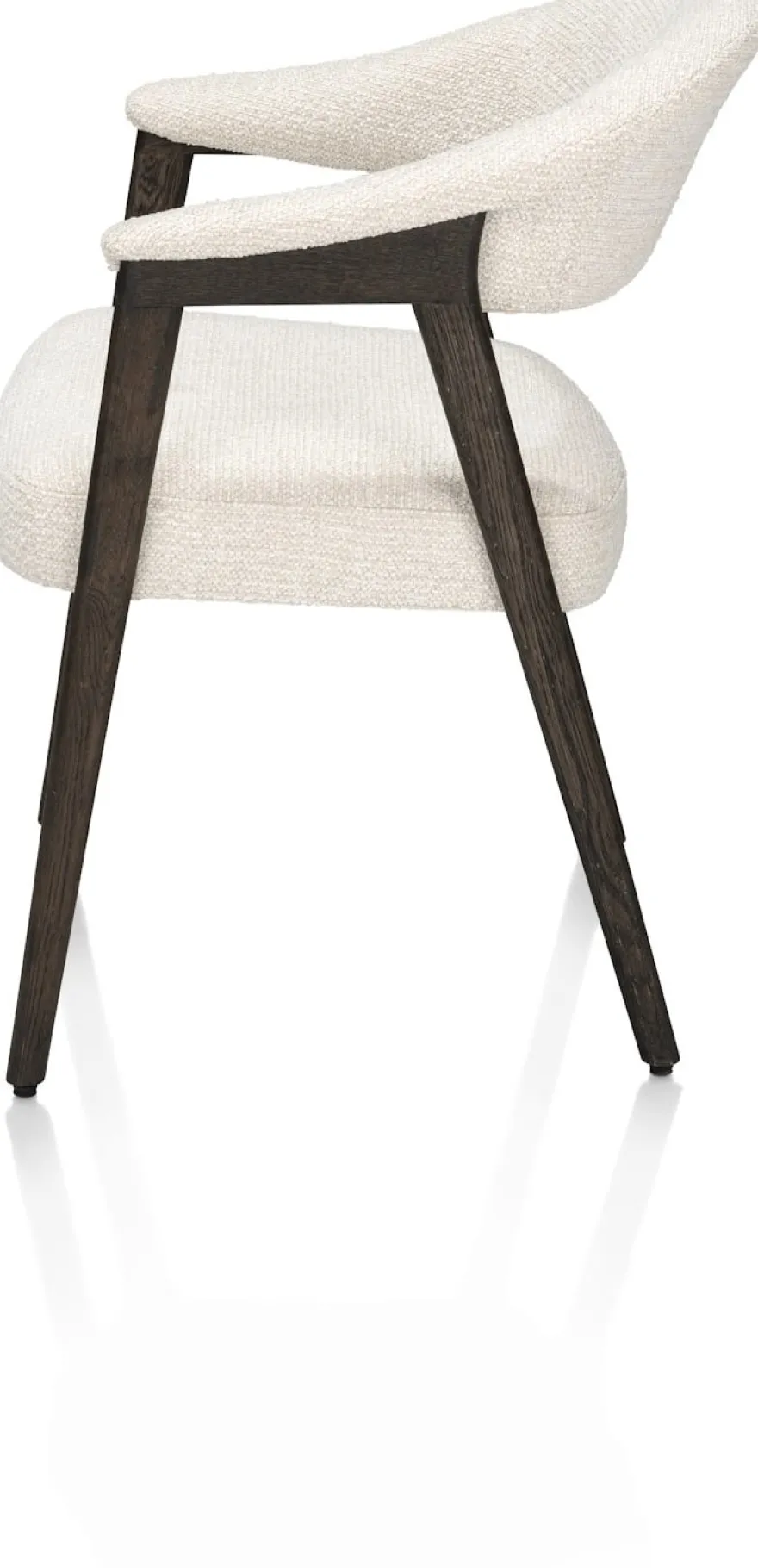 Zaya, Armstoel eiken basalt, stof Sevilla, incl. Nosag - Creme