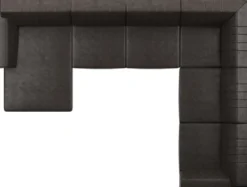 Zembla, 2 zits zonder arm + longchair links - hoek - 2 zits arm rechts